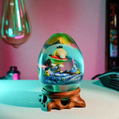 Pokemon Psyduck Epoxy Resin Egg Lamp, Night Light