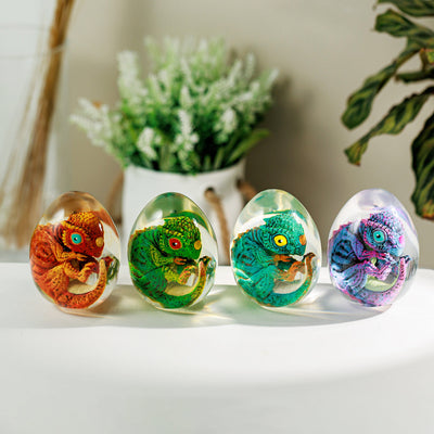 Baby Dinosaur Resin Egg Lamp, Night Light