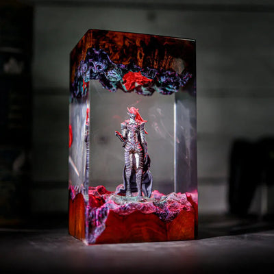 Solo Leveling Blood-Red Commander Igris Epoxy Resin Lamp, Night Light