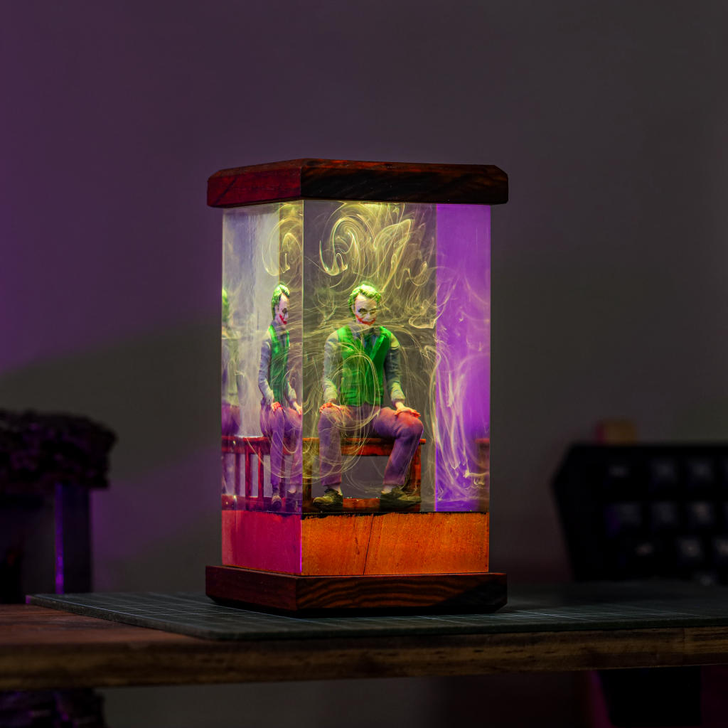 DC Joker Epoxy Resin Lamp, Night Light