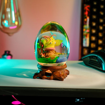 Pokemon Weepinbell Epoxy Resin Egg Lamp, Night Light