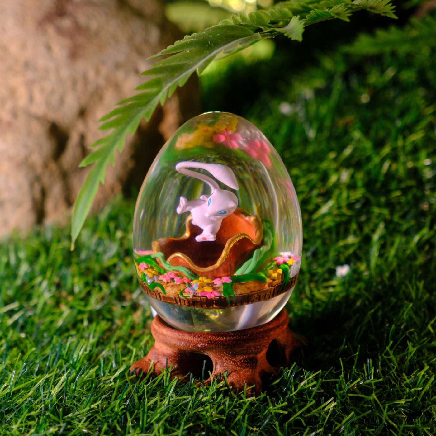 Pokemon Mew Resin Egg Lamp, Night Light