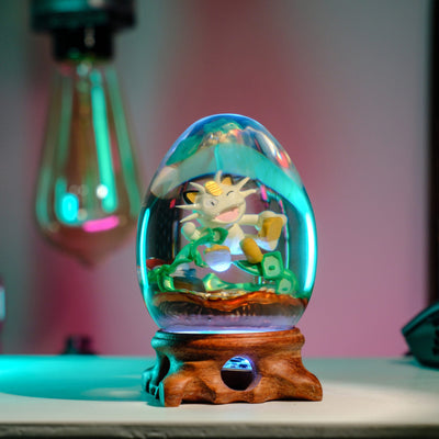 Pokemon Meowth Resin Egg Lamp, Night Light