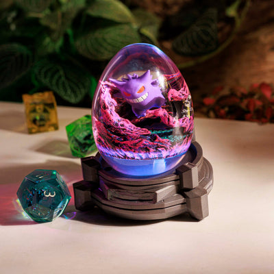 Pokemon Gengar Epoxy Resin Egg Lamp, Night Light
