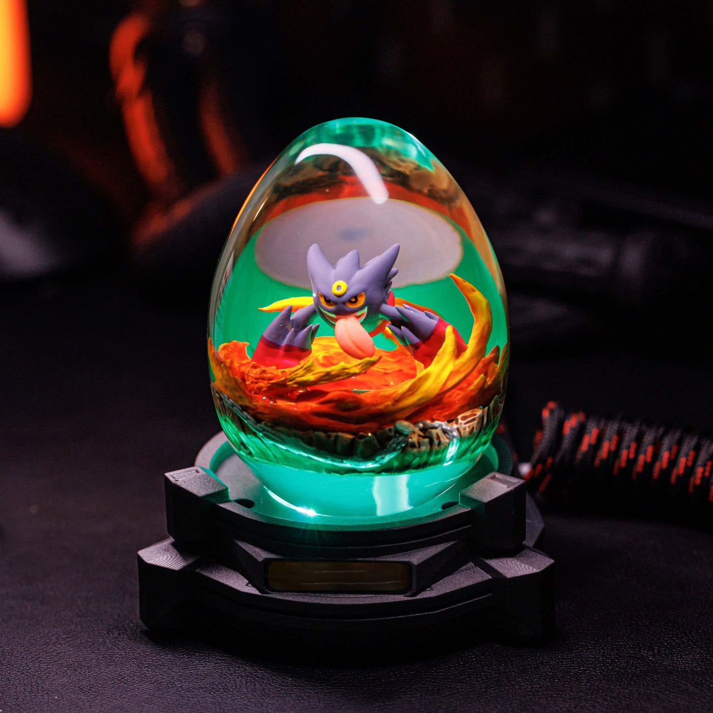 Pokemon Mega Gengar Resin Egg Lamp, Night Light