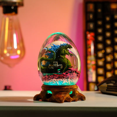 Gozilla Epoxy Resin Egg Lamp, Night Light