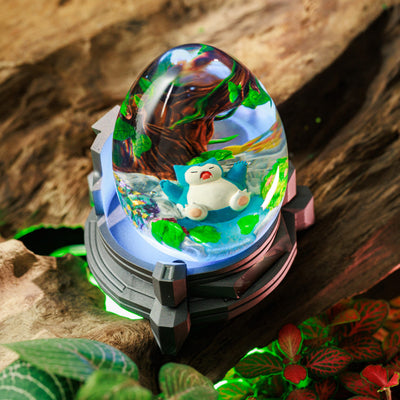 Pokemon Snolax Epoxy Resin Egg Lamp, Night Light