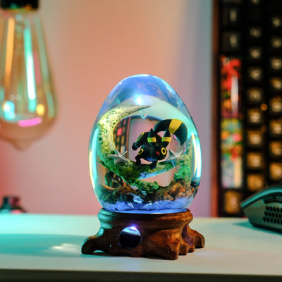 Pokemon Umbreon Epoxy Resin Egg Lamp, Night Light