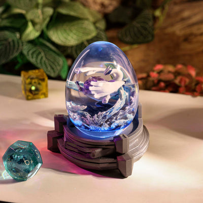 Pokemon Lugia Epoxy Resin Egg Lamp, Night Light