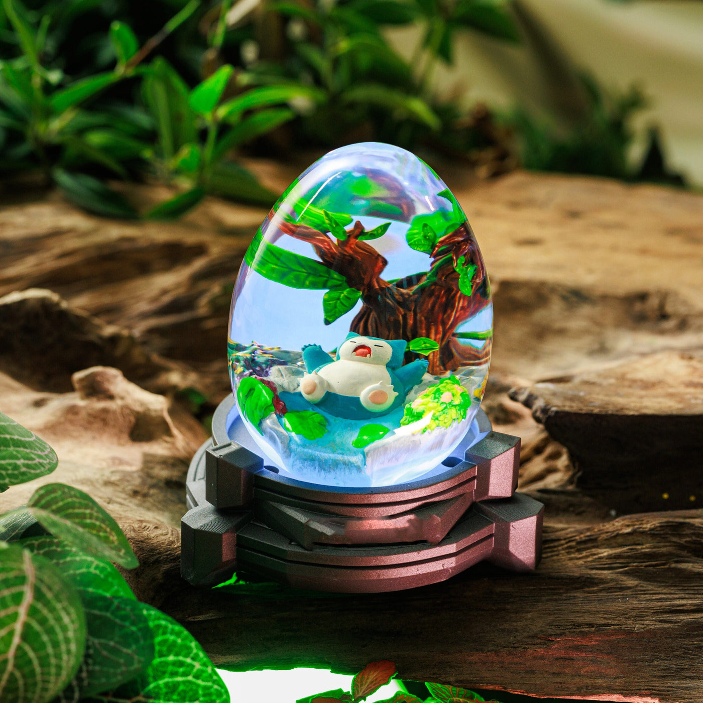 Pokemon Snolax Epoxy Resin Egg Lamp, Night Light