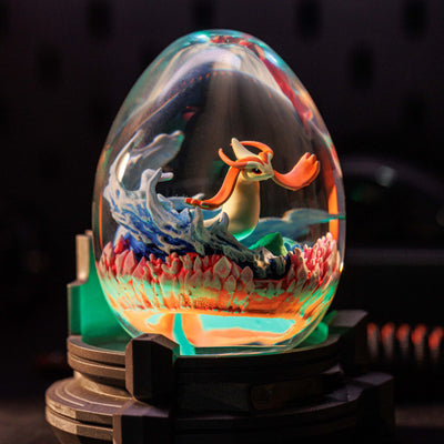 Pokemon Milotic Resin Egg Lamp, Night Light