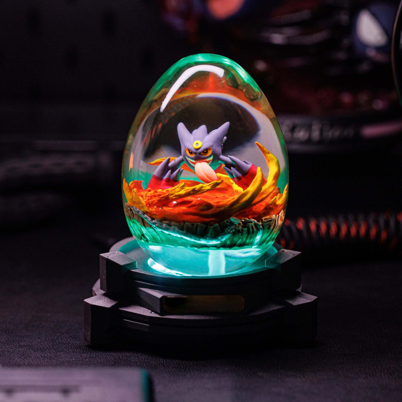 Pokemon Mega Gengar Resin Egg Lamp, Night Light