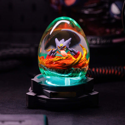 Pokemon Mega Gengar Resin Egg Lamp, Night Light
