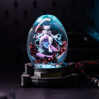 Pokemon Mewtwo Resin Egg Lamp, Night Light