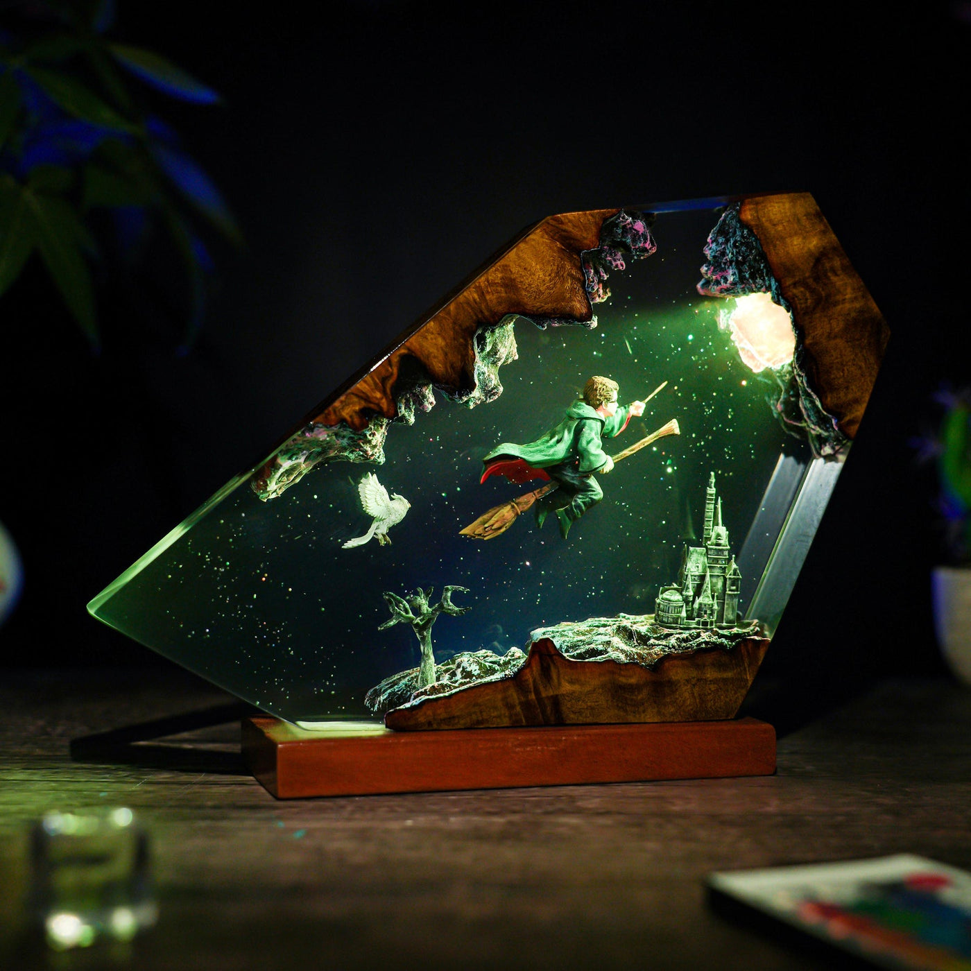 Harry Potter Hedwig Epoxy Resin Lamp, Night Light