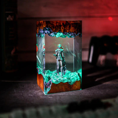 Solo Leveling Blood-Red Commander Igris Epoxy Resin Lamp, Night Light