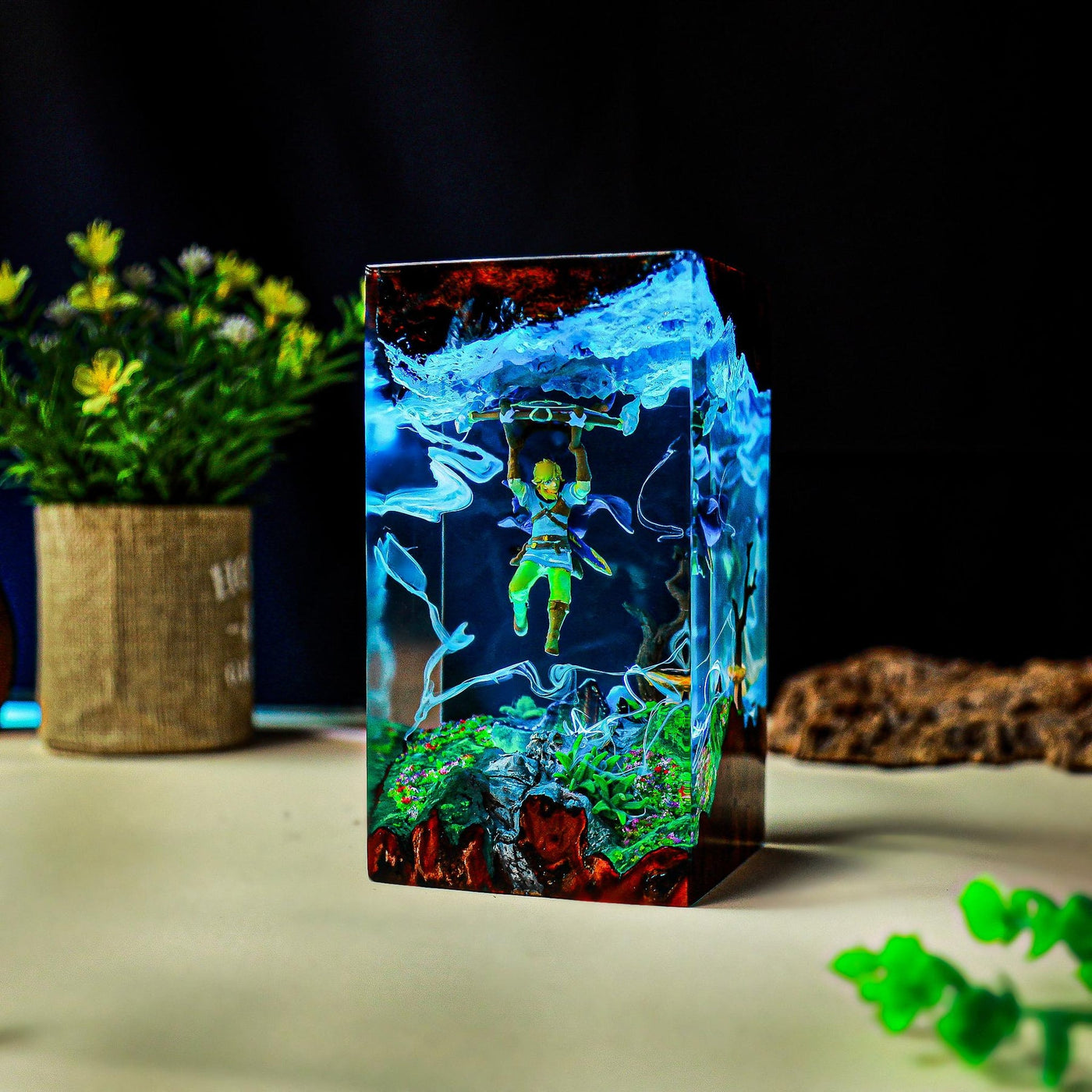 Zelda Link Fly Epoxy Resin Lamp, Night Light