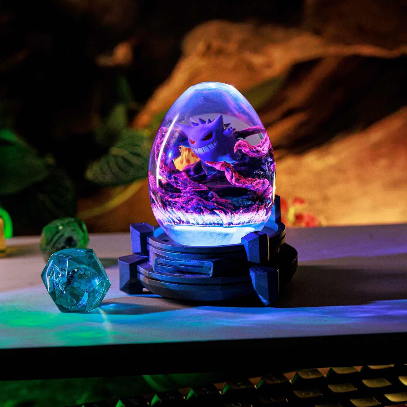 Pokemon Gengar Epoxy Resin Egg Lamp, Night Light