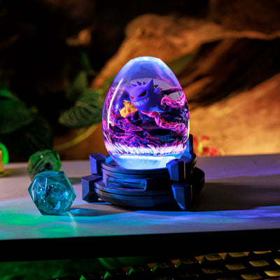Pokemon Gengar Epoxy Resin Egg Lamp, Night Light