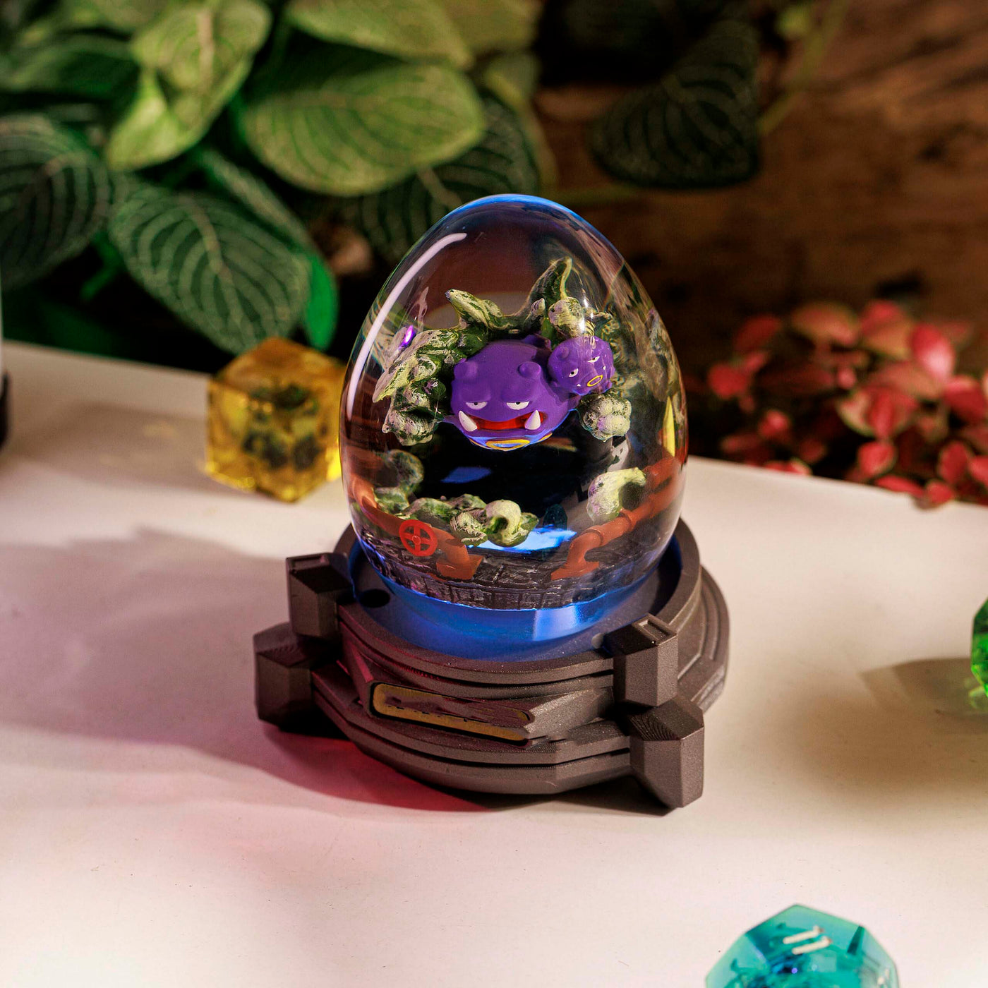 Pokemon Weezing Epoxy Resin Egg Lamp, Night Light