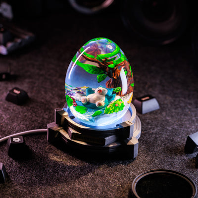 Pokemon Snolax Epoxy Resin Egg Lamp, Night Light