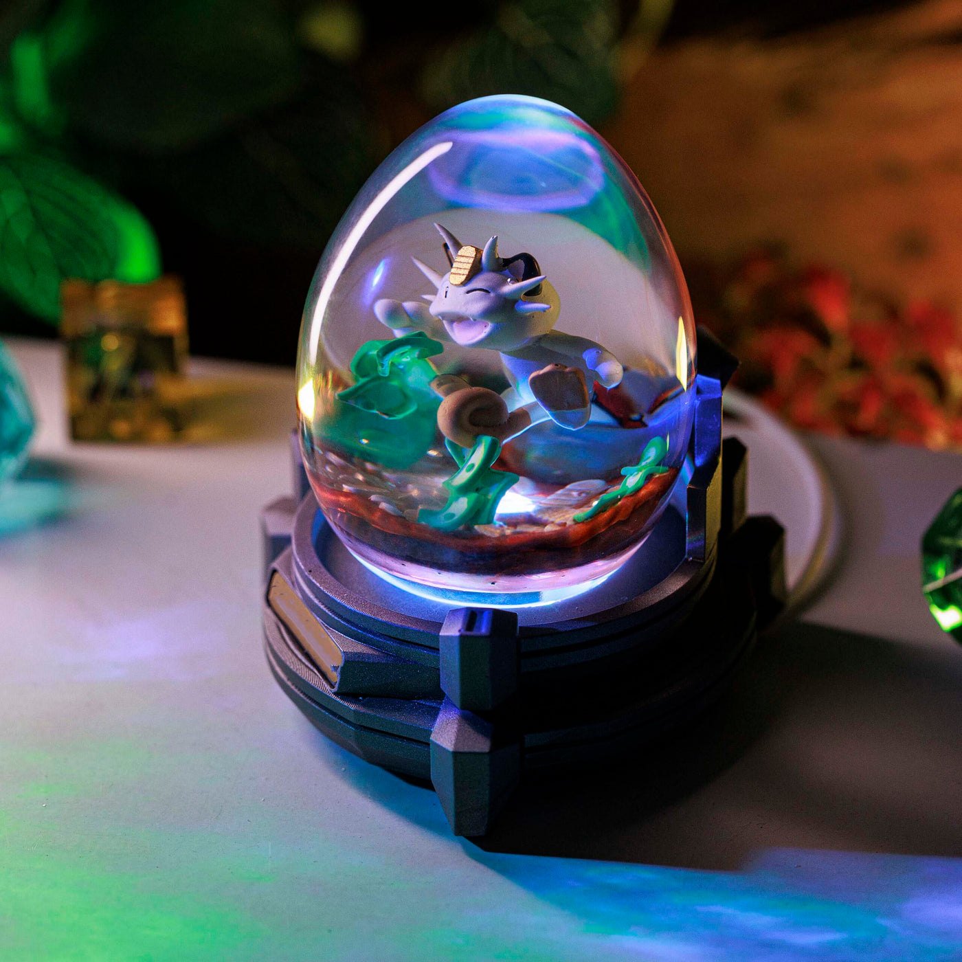 Pokemon Meowth Resin Egg Lamp, Night Light