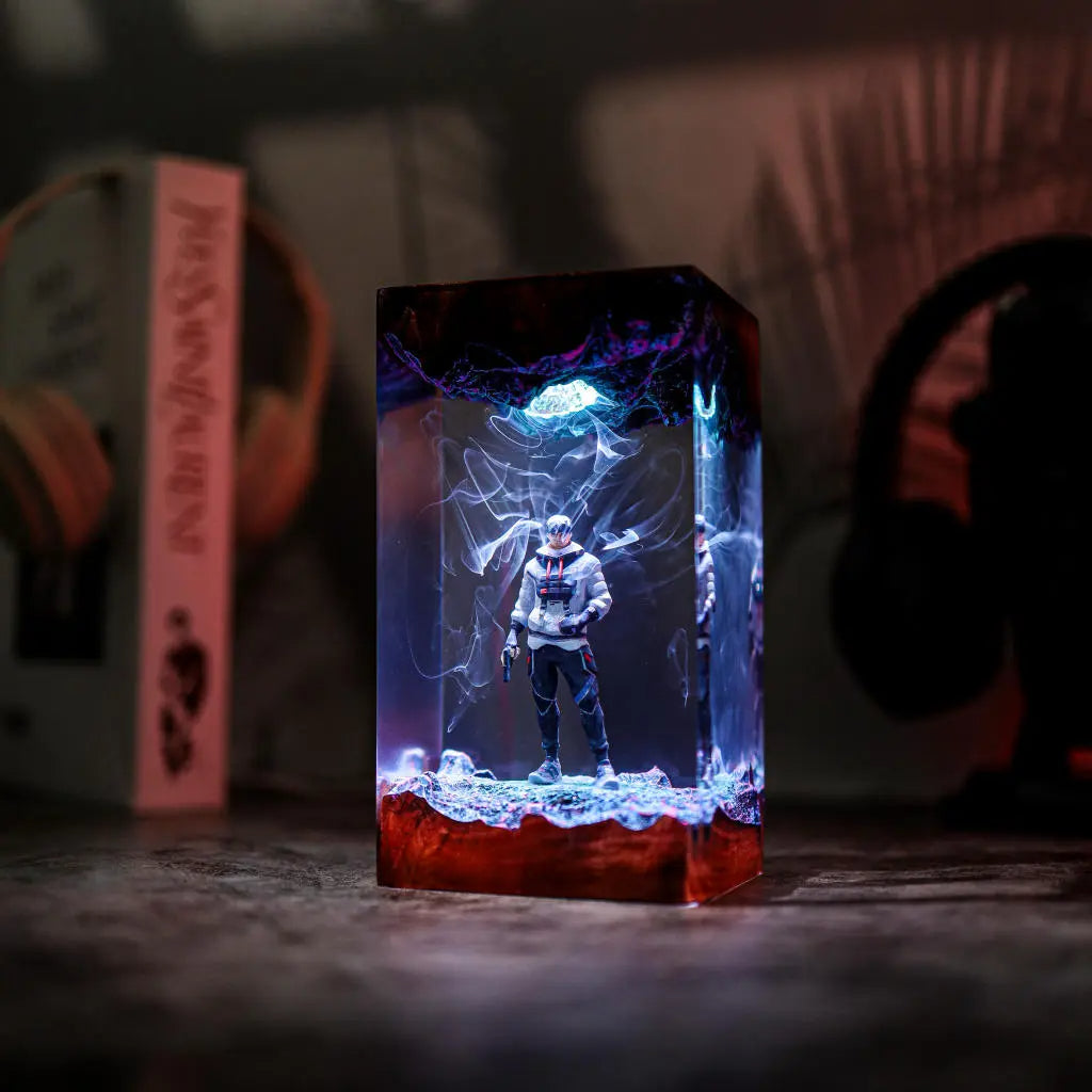Valorant Yoru Epoxy Resin Lamp, Night Light