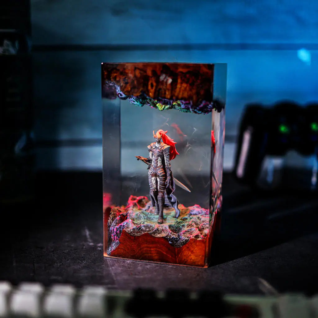 Solo Leveling Blood-Red Commander Igris Epoxy Resin Lamp, Night Light