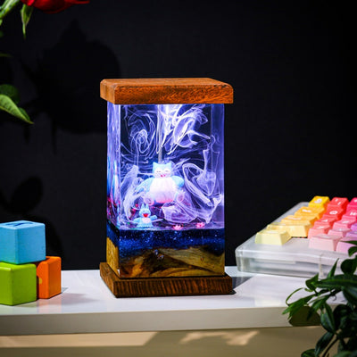 Pokemon Snorlax Epoxy Resin Lamp, Night Light