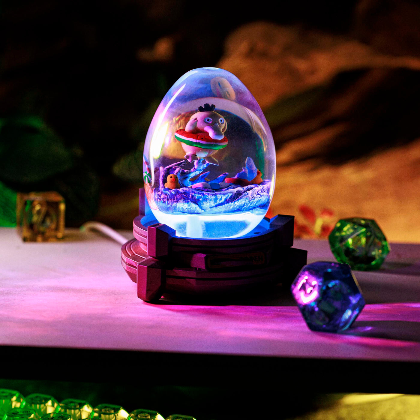 Pokemon Psyduck Epoxy Resin Egg Lamp, Night Light