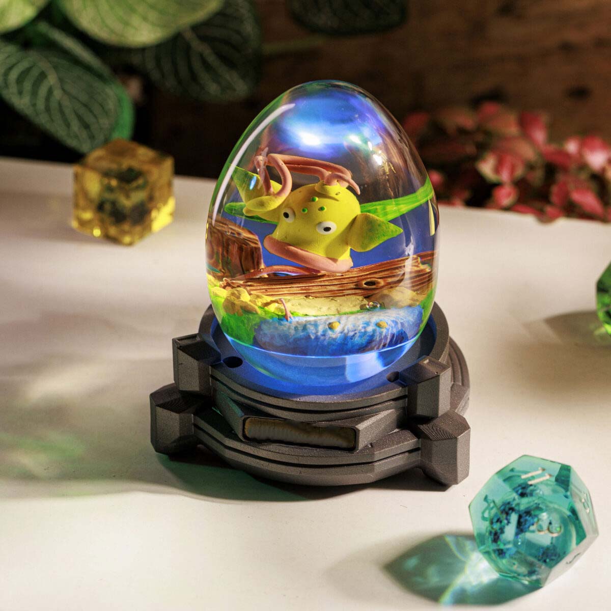 Pokemon Weepinbell Epoxy Resin Egg Lamp, Night Light