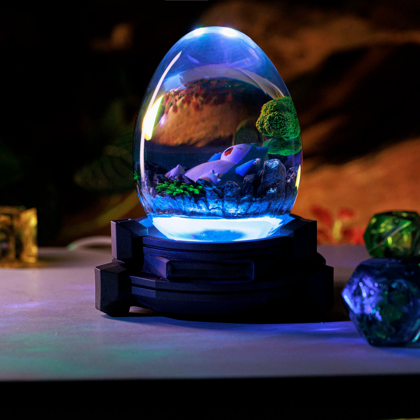 Pokemon Snolax Epoxy Resin Egg Lamp, Night Light