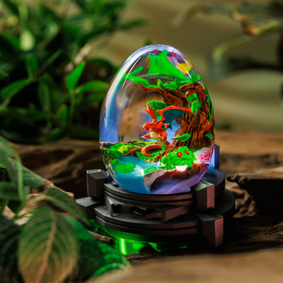 Pokemon Charizard Epoxy Resin Egg Lamp, Night Light
