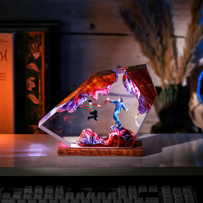 Halloween Horror Epoxy Resin Lamp, Night Light