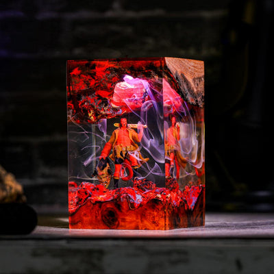 Hellboy Epoxy Resin Lamp, Night Light