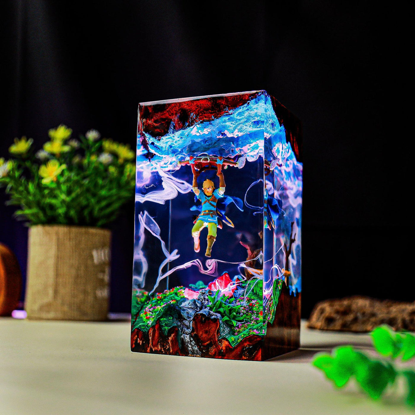 Zelda Link Fly Epoxy Resin Lamp, Night Light