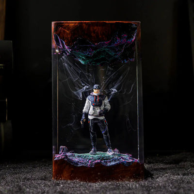 Valorant Yoru Epoxy Resin Lamp, Night Light
