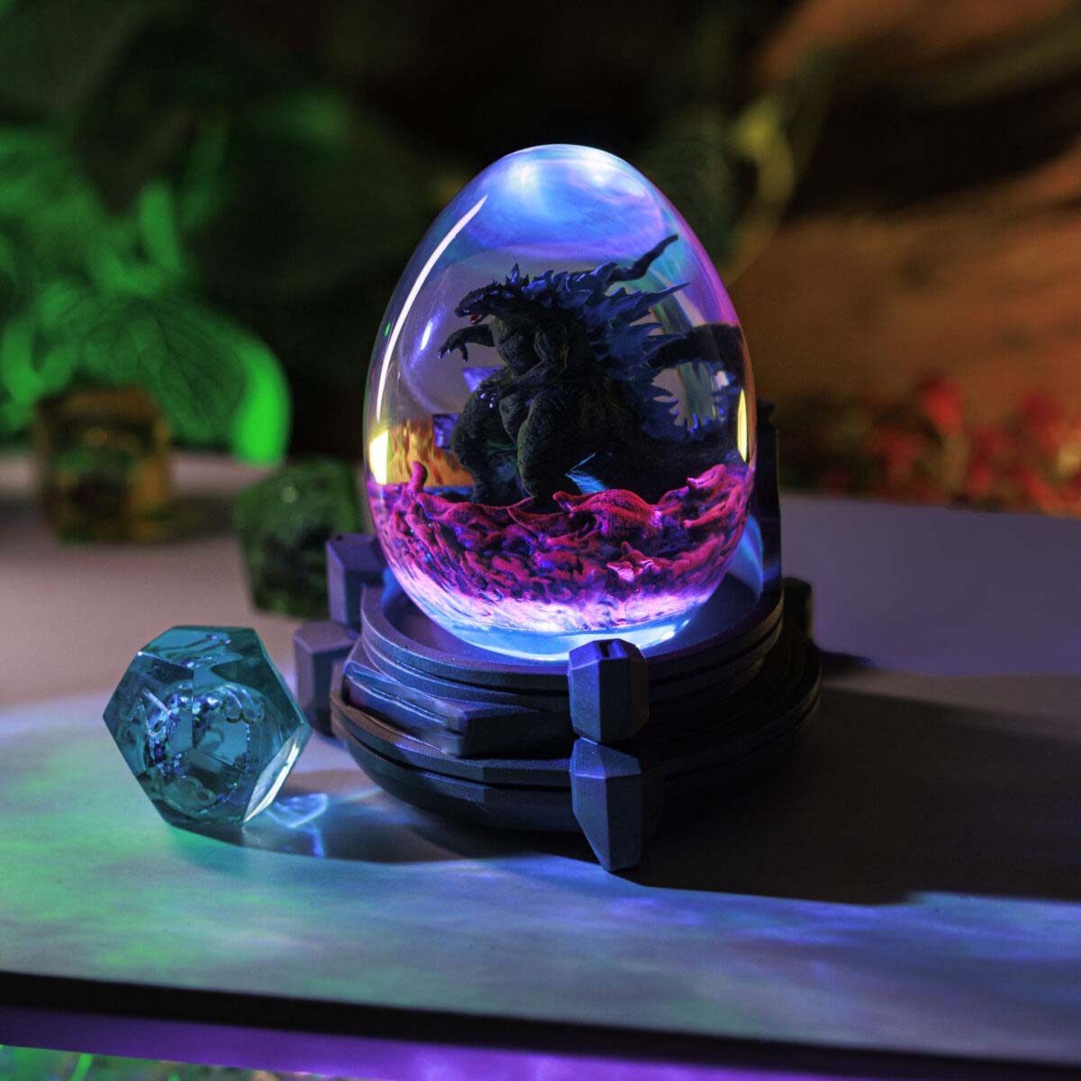 Gozilla Epoxy Resin Egg Lamp, Night Light