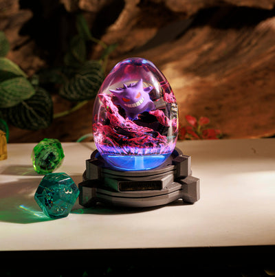 Pokemon Gengar Epoxy Resin Egg Lamp, Night Light