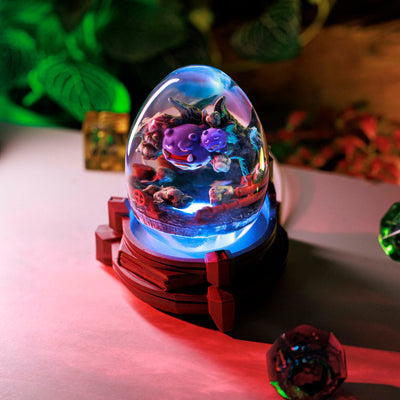 Pokemon Weezing Epoxy Resin Egg Lamp, Night Light