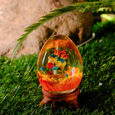 Pokemon Hinoarashi Cyndaquil Resin Egg Lamp, Night Light