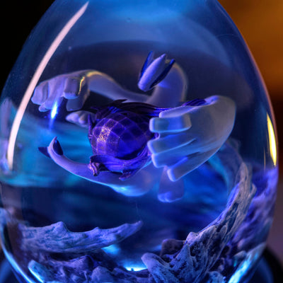 Pokemon Lugia Epoxy Resin Egg Lamp, Night Light