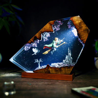 Harry Potter Hedwig Epoxy Resin Lamp, Night Light