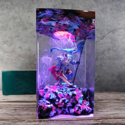 World of Warcraft Varian Wrynn Epoxy Resin Lamp, Night Light