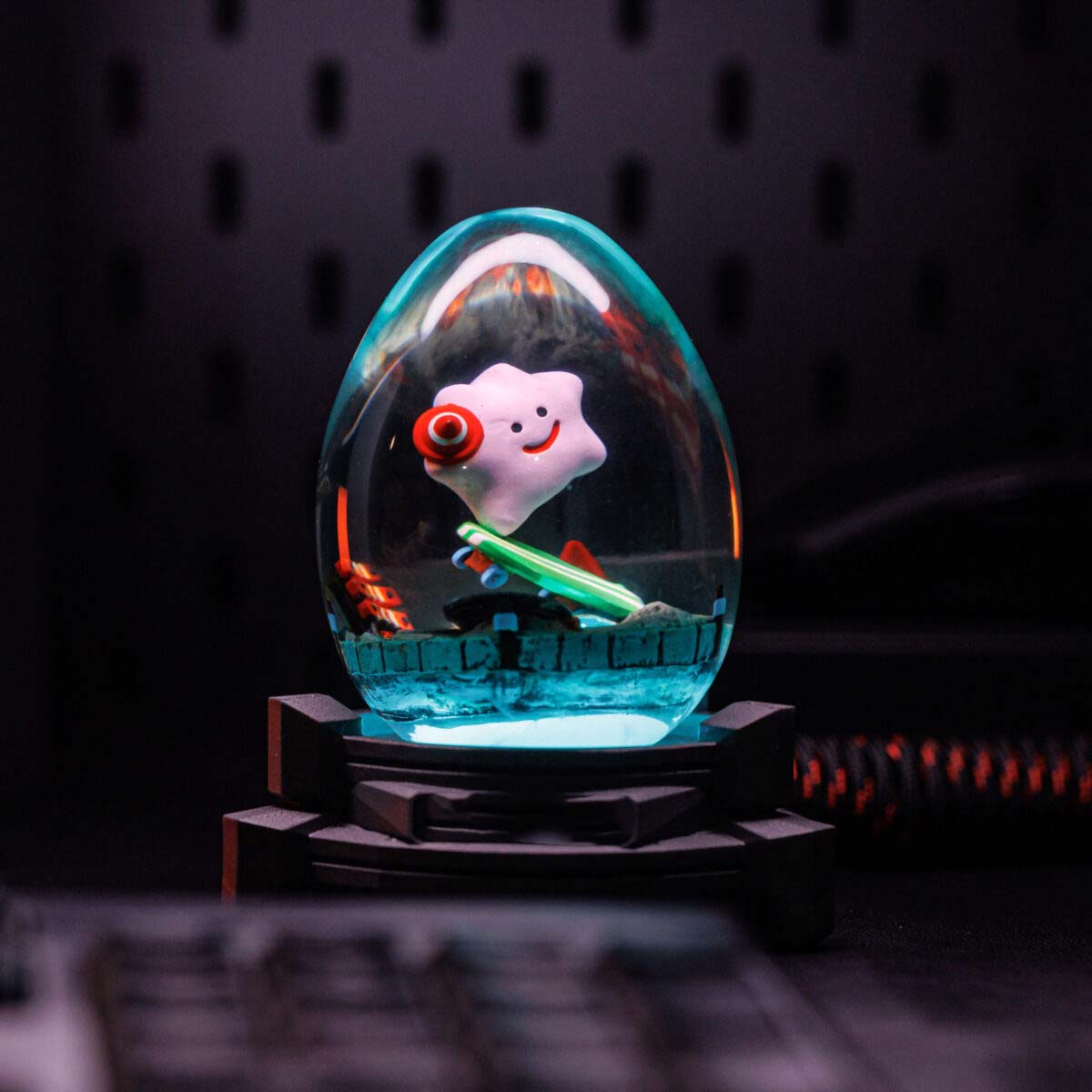 Pokemon Ditto Metamon Resin Egg Lamp, Night Light