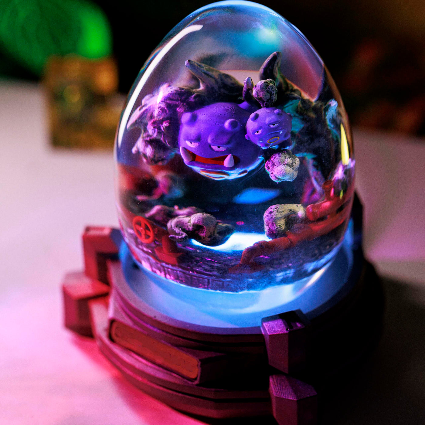 Pokemon Weezing Epoxy Resin Egg Lamp, Night Light