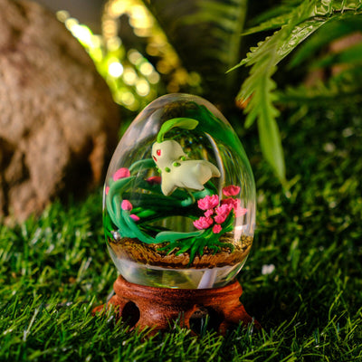 Pokemon Chikorita Resin Egg Lamp, Night Light
