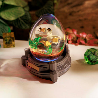 Pokemon Meowth Resin Egg Lamp, Night Light