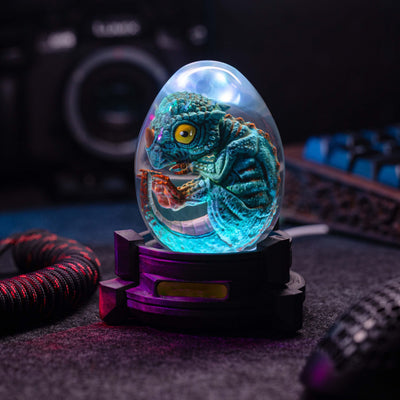 Baby Dinosaur Resin Egg Lamp, Night Light