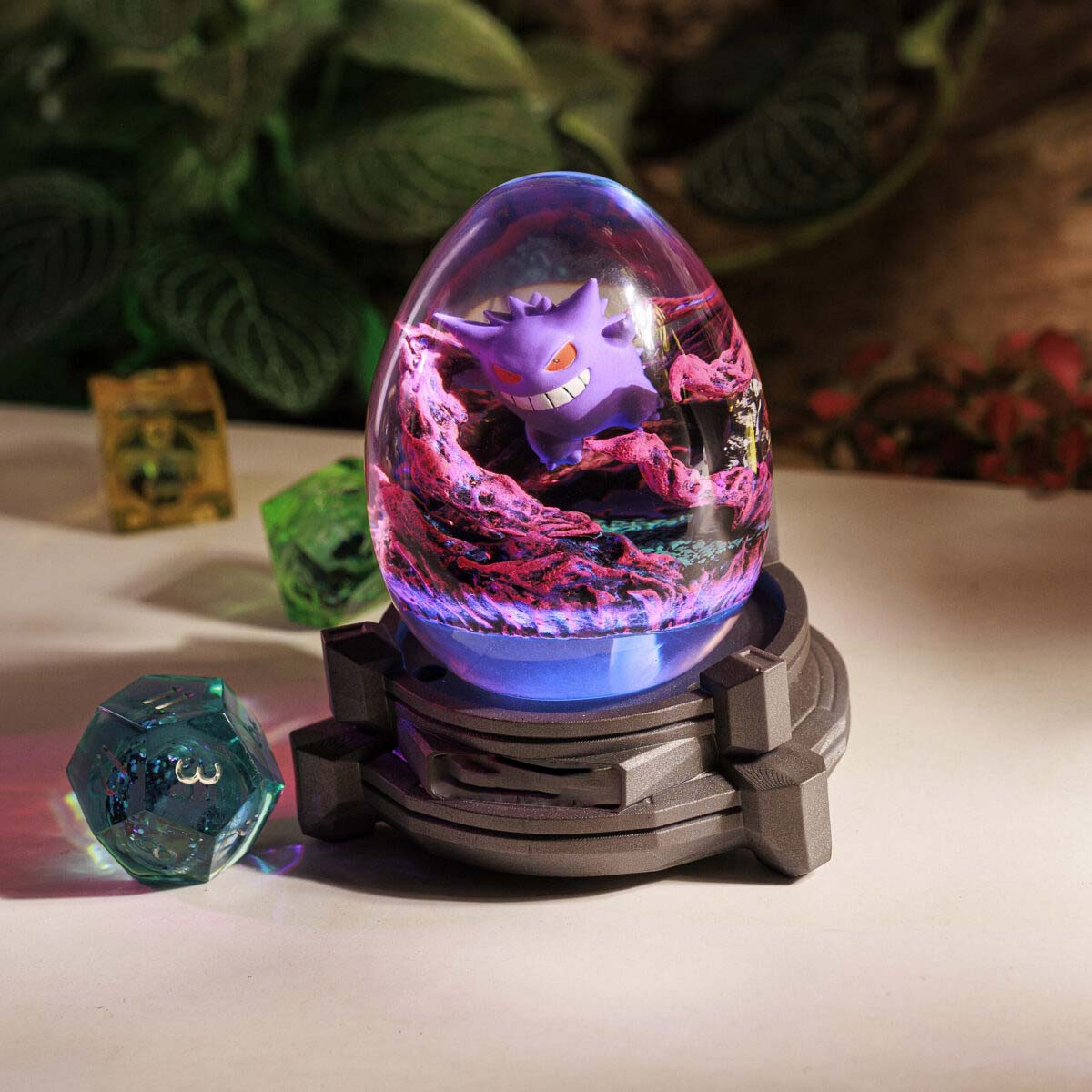 Pokemon Gengar Epoxy Resin Egg Lamp, Night Light
